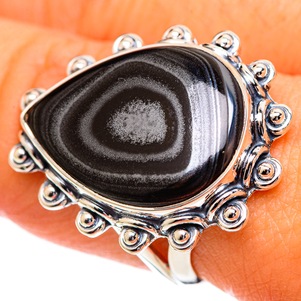 Psilomelane Rings handcrafted by Ana Silver Co - RING107154