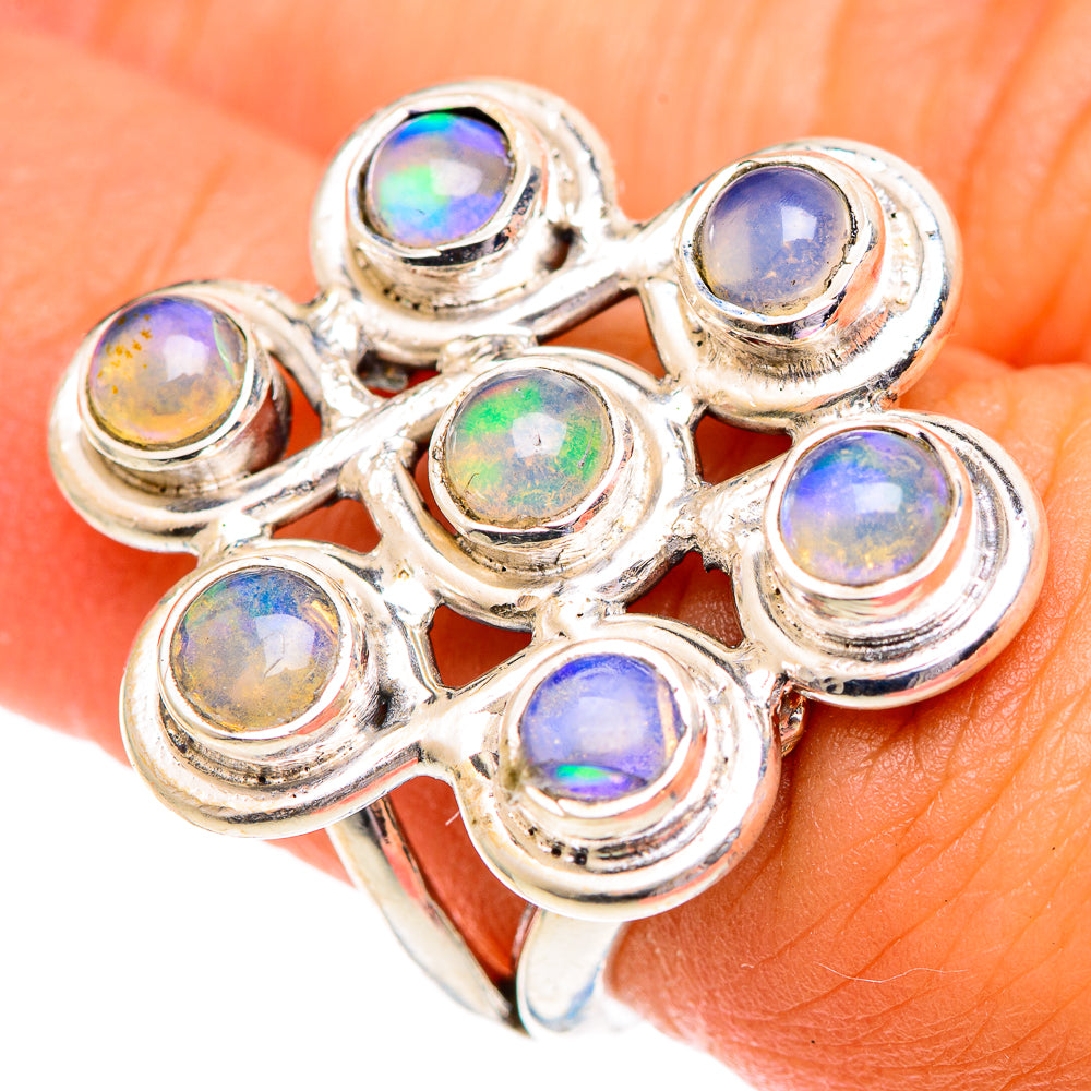 Ethiopian Opal Rings handcrafted by Ana Silver Co - RING107159
