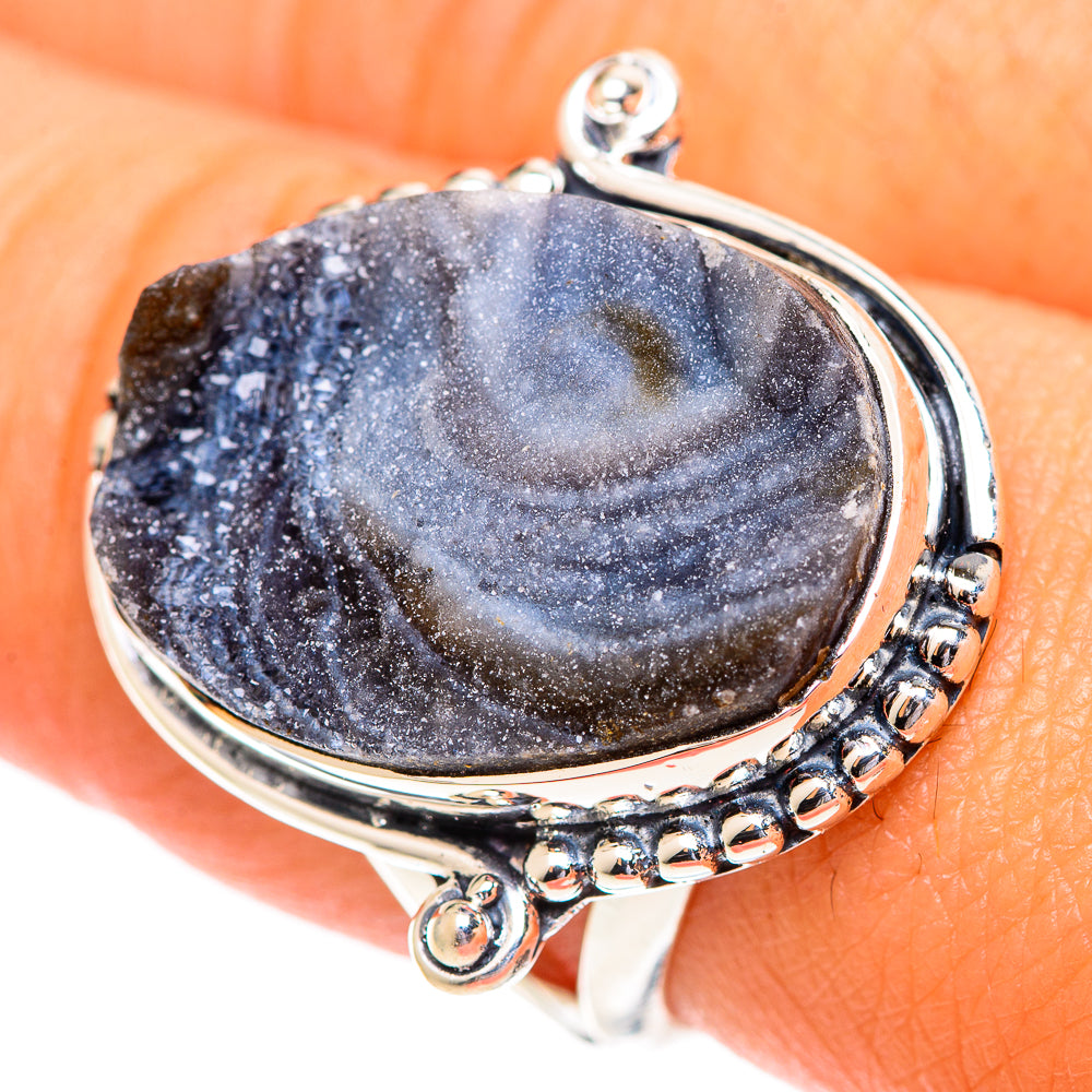 Desert Druzy Rings handcrafted by Ana Silver Co - RING107161