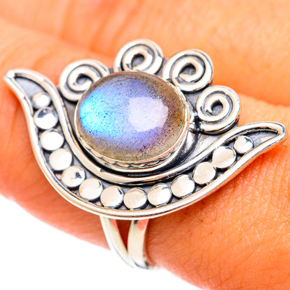Labradorite Rings handcrafted by Ana Silver Co - RING107166