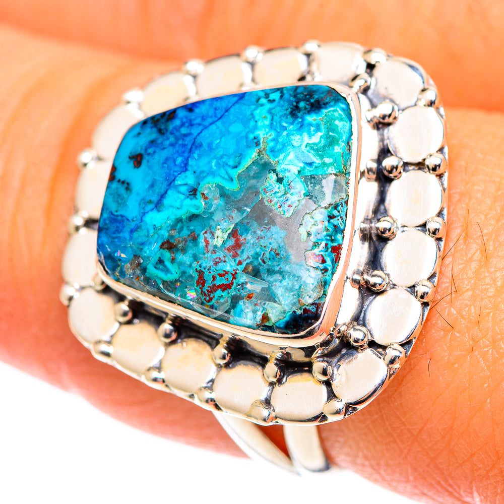 Chrysocolla Rings handcrafted by Ana Silver Co - RING107169