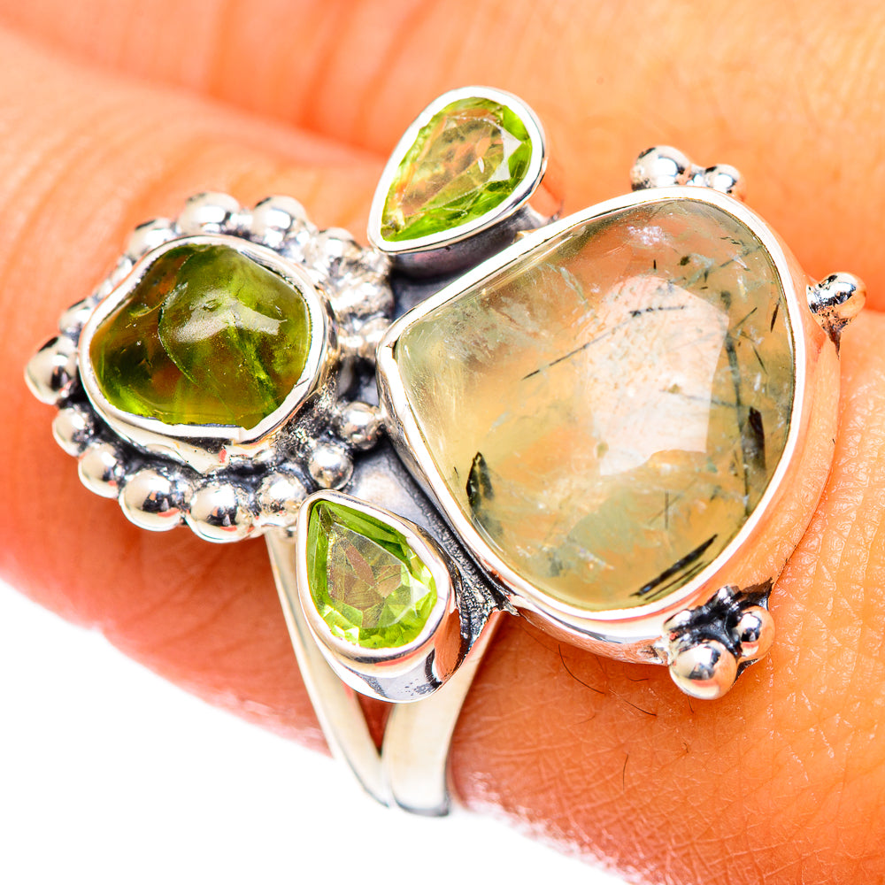 Prehnite Rings handcrafted by Ana Silver Co - RING107172