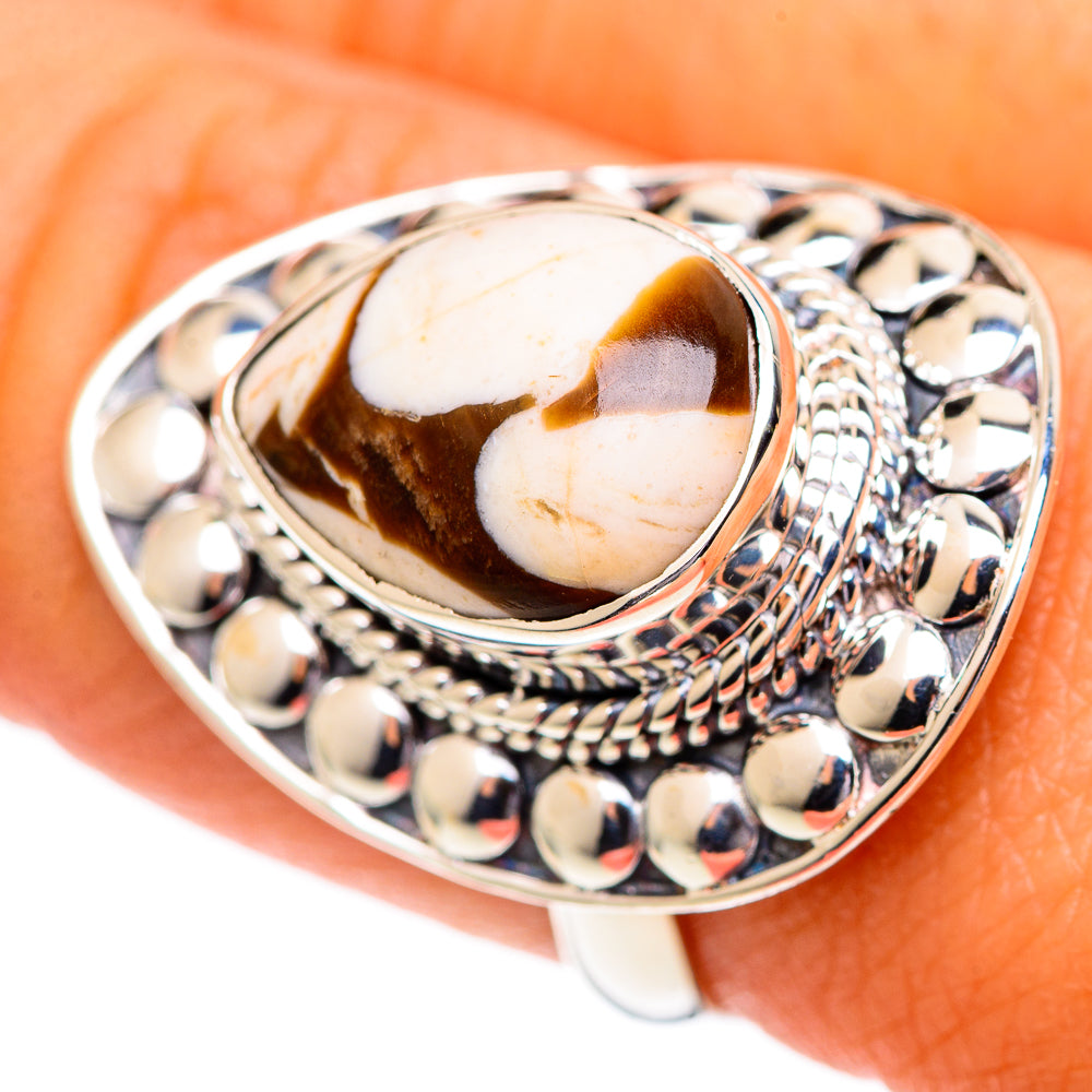 Peanut Wood Jasper Rings handcrafted by Ana Silver Co - RING107180