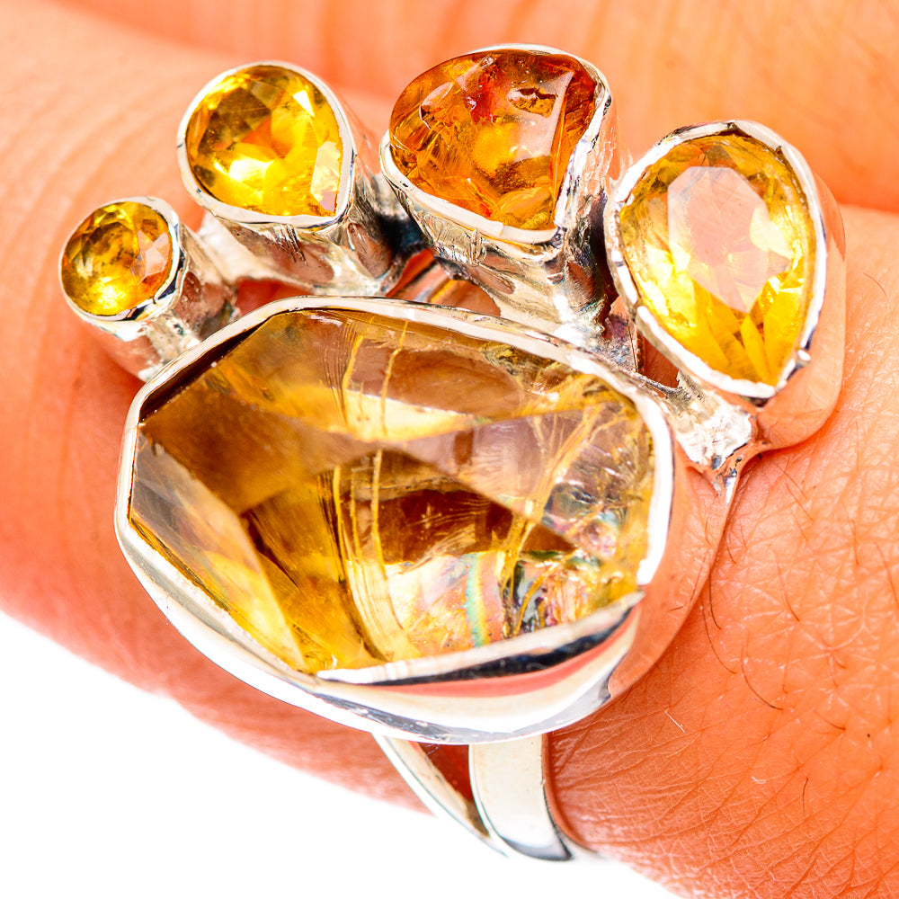 Citrine Rings handcrafted by Ana Silver Co - RING107183