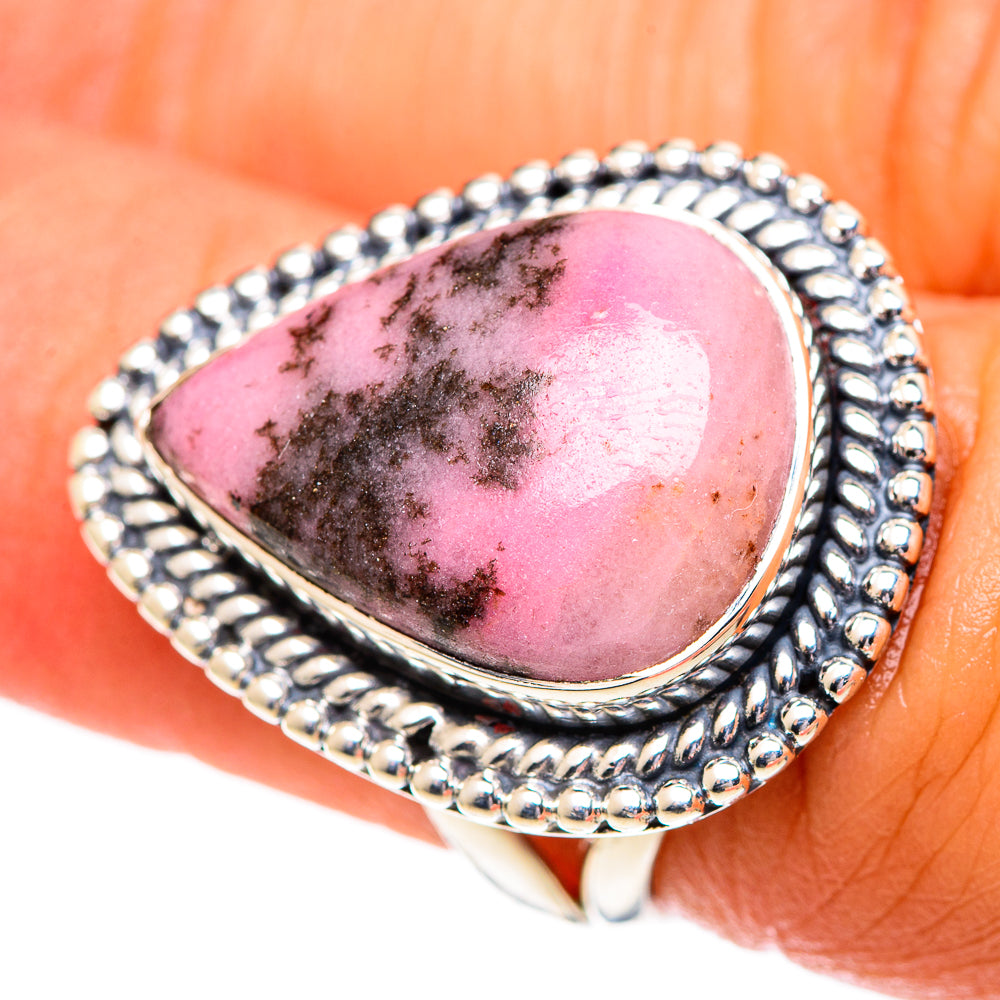 Rhodonite Rings handcrafted by Ana Silver Co - RING107184