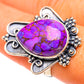 Purple Copper Composite Turquoise Rings handcrafted by Ana Silver Co - RING107186