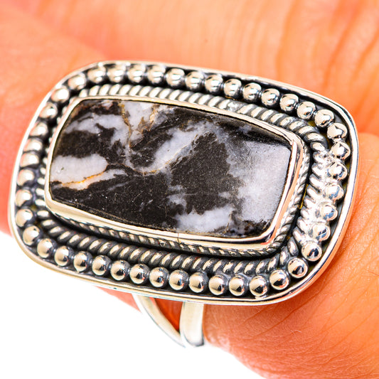 Gabbro Stone Rings handcrafted by Ana Silver Co - RING107189