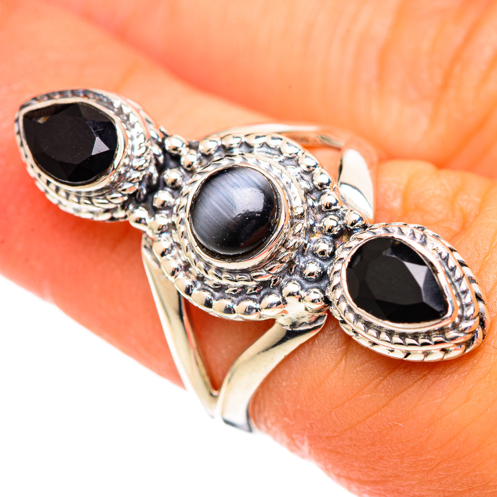 Black Onyx Rings handcrafted by Ana Silver Co - RING107190