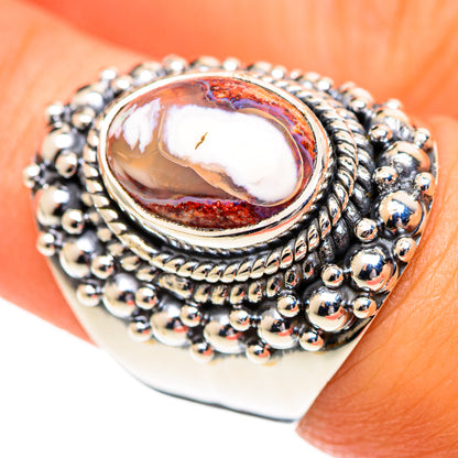 Mexican Fire Opal Rings handcrafted by Ana Silver Co - RING107193