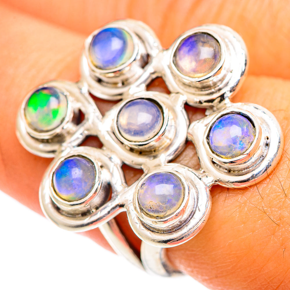 Ethiopian Opal Rings handcrafted by Ana Silver Co - RING107194