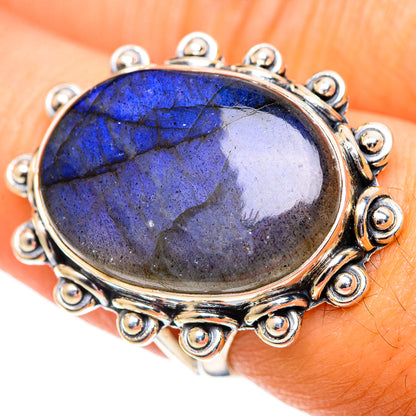 Labradorite Rings handcrafted by Ana Silver Co - RING107197