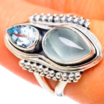 Aquamarine Rings handcrafted by Ana Silver Co - RING107198