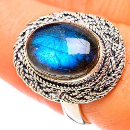 Labradorite Rings handcrafted by Ana Silver Co - RING107199