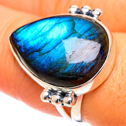 Labradorite Rings handcrafted by Ana Silver Co - RING107203
