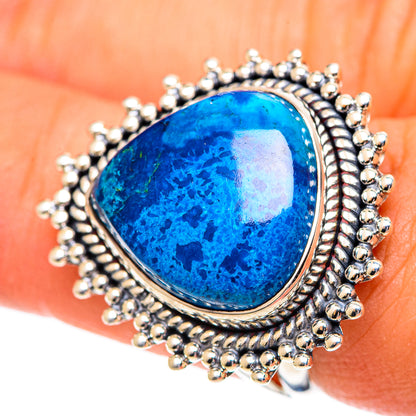 Chrysocolla Rings handcrafted by Ana Silver Co - RING107204