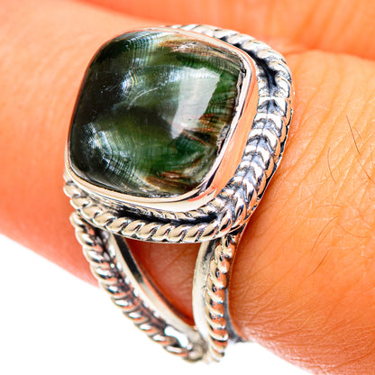Seraphinite Rings handcrafted by Ana Silver Co - RING107209