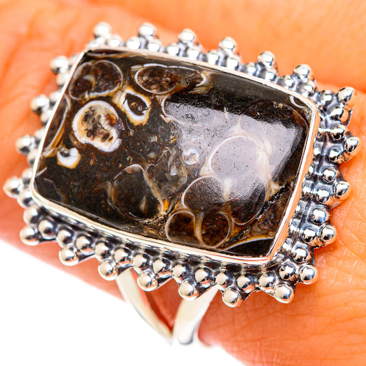 Turritella Agate Rings handcrafted by Ana Silver Co - RING107212