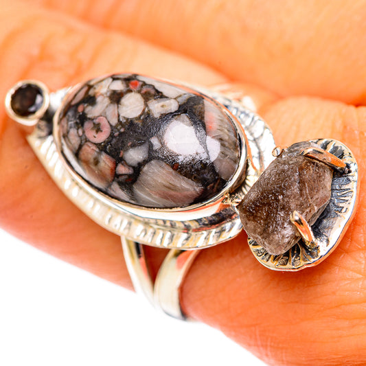 Crinoid Fossil Rings handcrafted by Ana Silver Co - RING107213