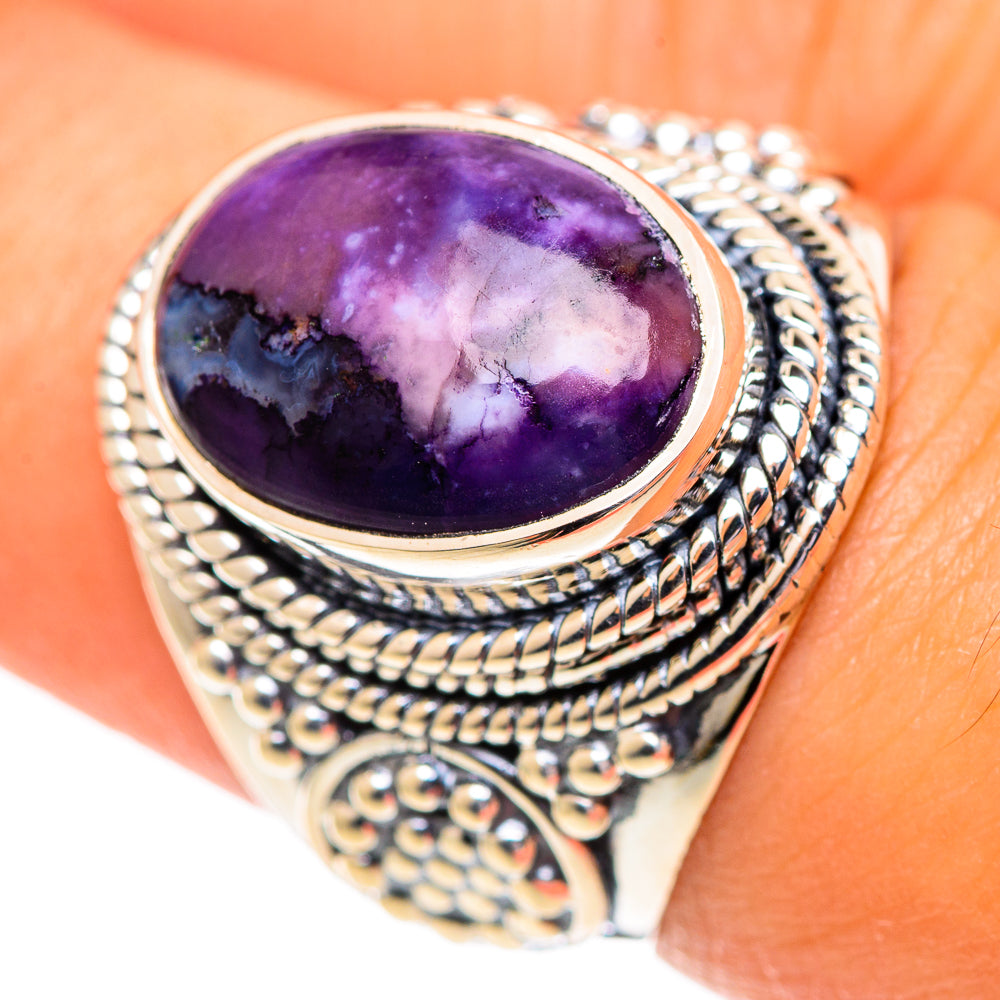 Charoite Rings handcrafted by Ana Silver Co - RING107219