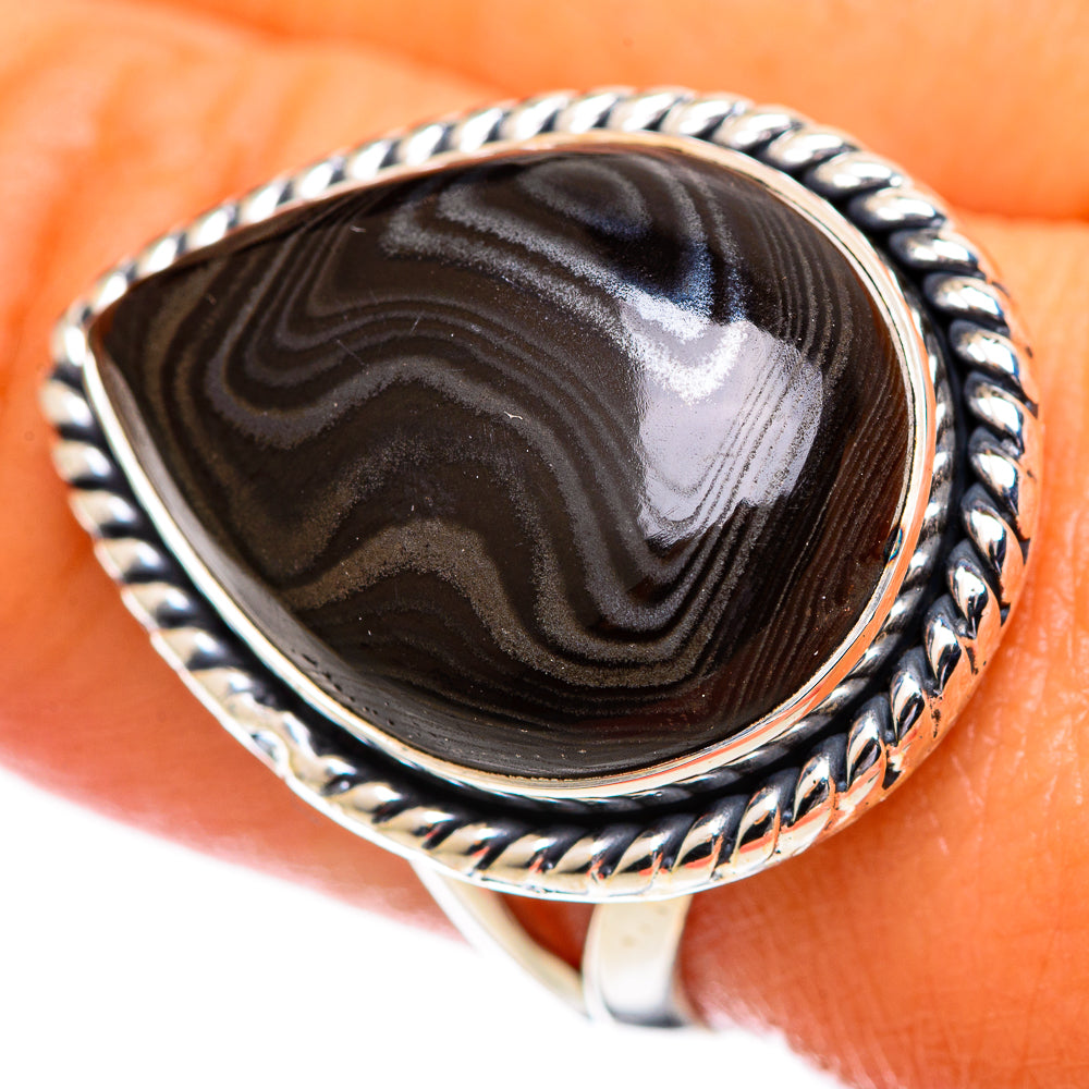 Psilomelane Rings handcrafted by Ana Silver Co - RING107222