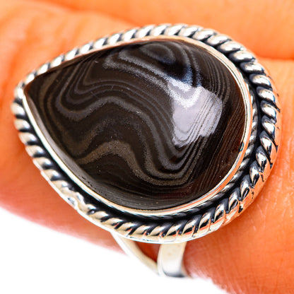 Psilomelane Rings handcrafted by Ana Silver Co - RING107222