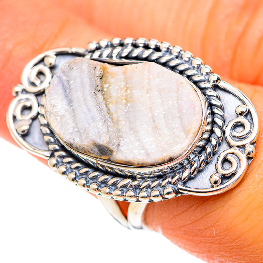 Desert Druzy Rings handcrafted by Ana Silver Co - RING107224