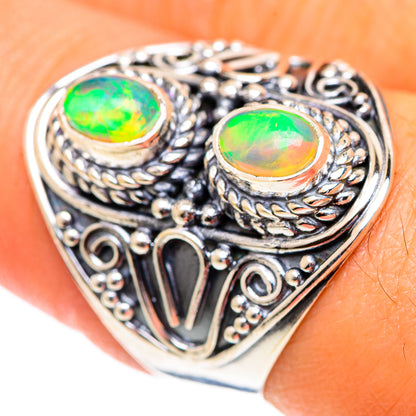 Ethiopian Opal Rings handcrafted by Ana Silver Co - RING107227