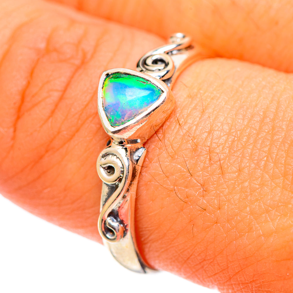 Ethiopian Opal Rings handcrafted by Ana Silver Co - RING107228