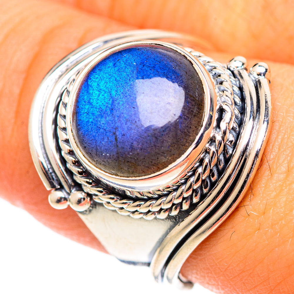 Labradorite Rings handcrafted by Ana Silver Co - RING107232