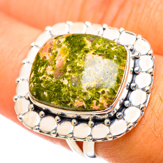 Unakite Rings handcrafted by Ana Silver Co - RING107239
