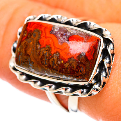 Moroccan Agate Rings handcrafted by Ana Silver Co - RING107246