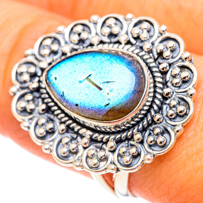 Labradorite Rings handcrafted by Ana Silver Co - RING107260