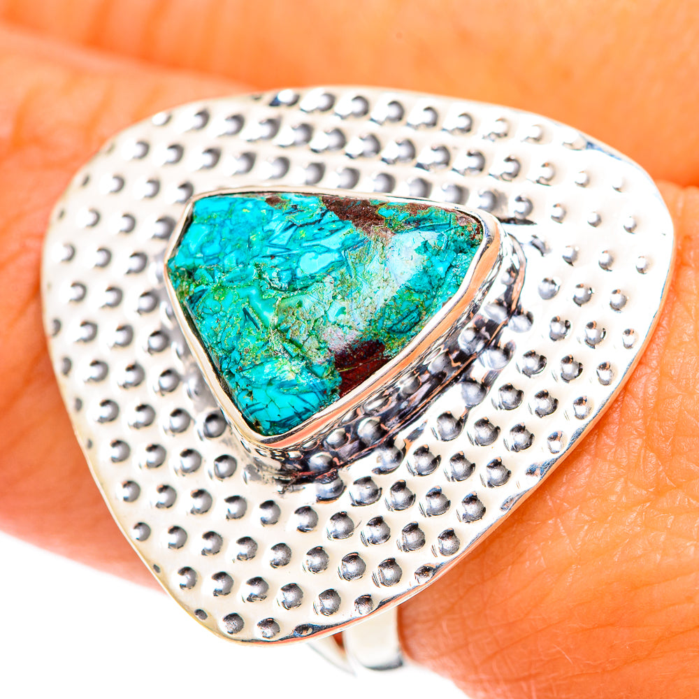 Chrysocolla Rings handcrafted by Ana Silver Co - RING107263