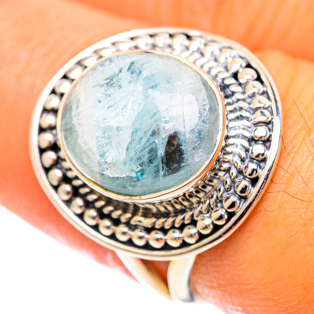 Aquamarine Rings handcrafted by Ana Silver Co - RING107265