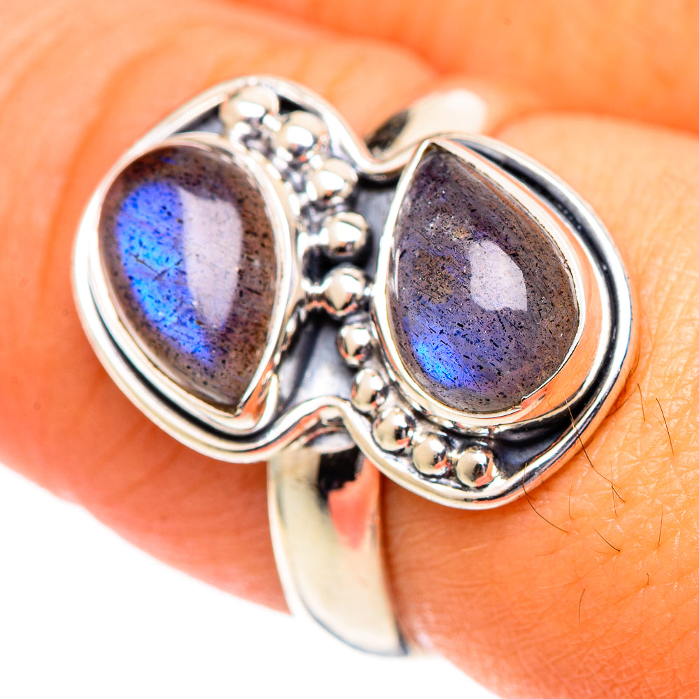 Labradorite Rings handcrafted by Ana Silver Co - RING107266