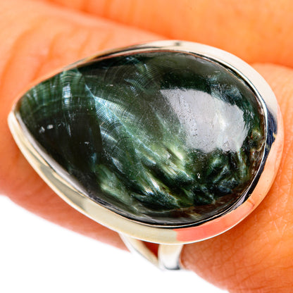 Seraphinite Rings handcrafted by Ana Silver Co - RING107271