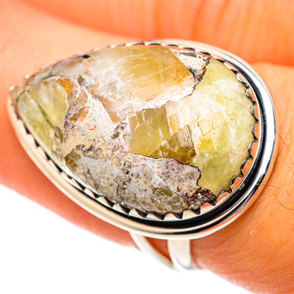 Yellow Agate Rings handcrafted by Ana Silver Co - RING107272