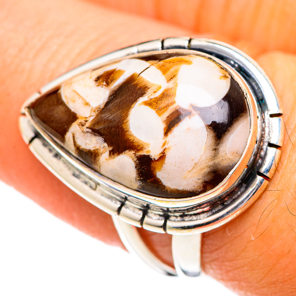 Peanut Wood Jasper Rings handcrafted by Ana Silver Co - RING107276