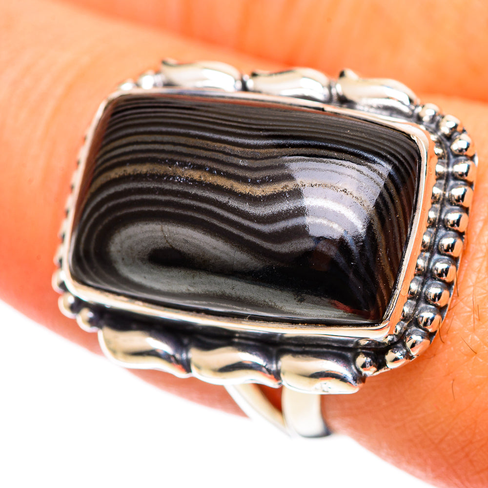 Psilomelane Rings handcrafted by Ana Silver Co - RING107285