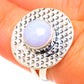 Blue Lace Agate Rings handcrafted by Ana Silver Co - RING107287