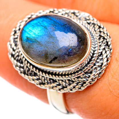 Labradorite Rings handcrafted by Ana Silver Co - RING107289