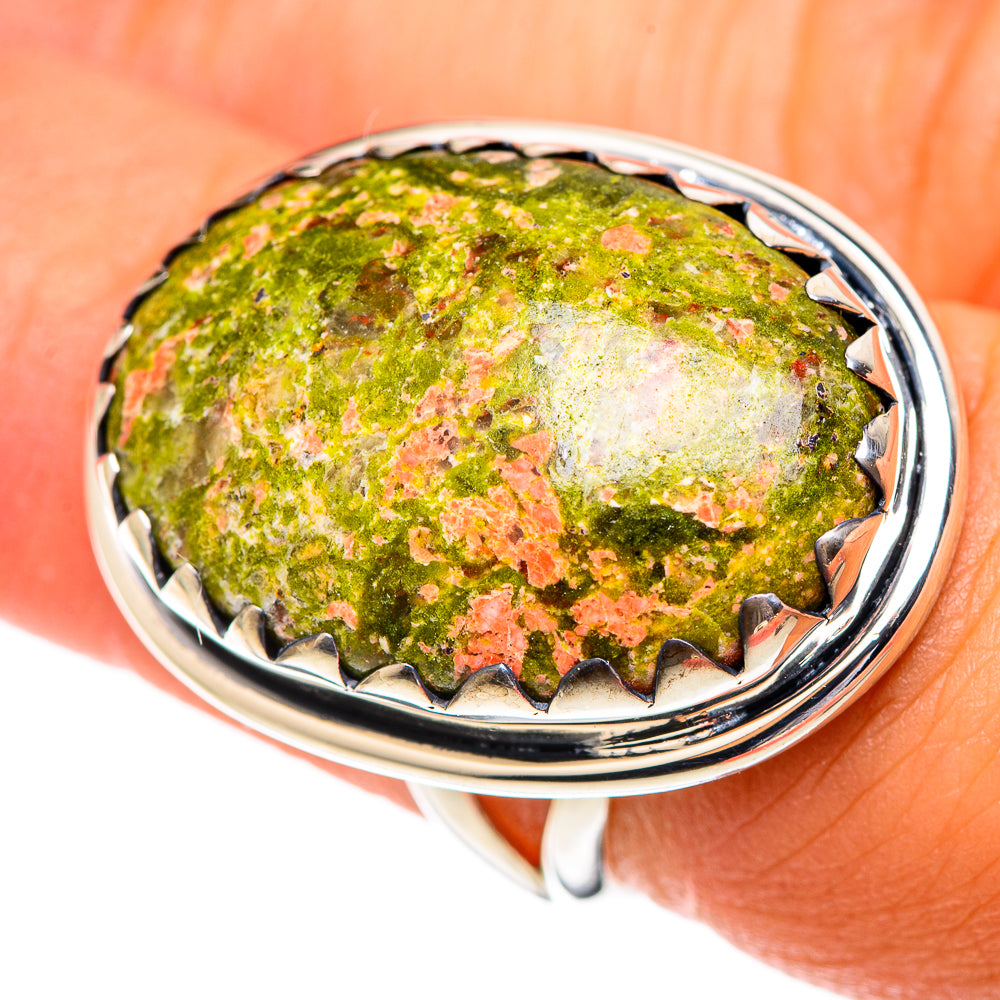 Unakite Rings handcrafted by Ana Silver Co - RING107302