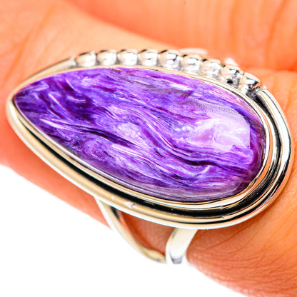 Charoite Rings handcrafted by Ana Silver Co - RING107308