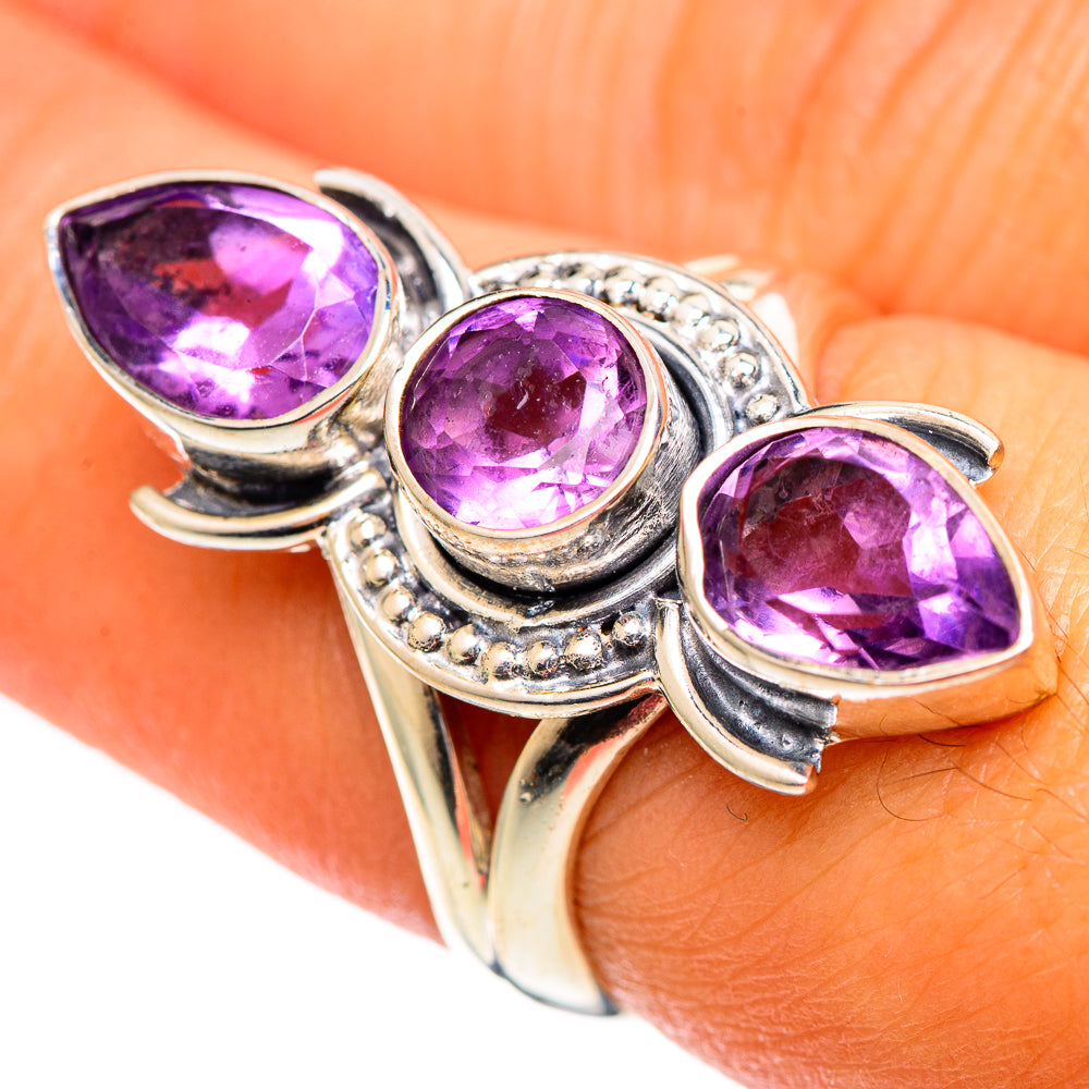 Amethyst Rings handcrafted by Ana Silver Co - RING107309