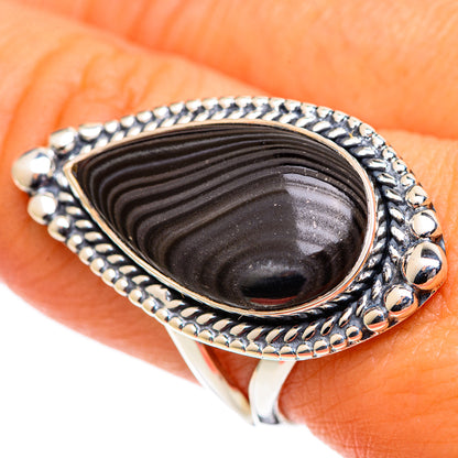 Psilomelane Rings handcrafted by Ana Silver Co - RING107314