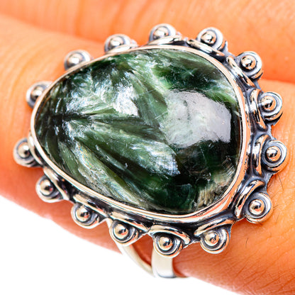 Seraphinite Rings handcrafted by Ana Silver Co - RING107331