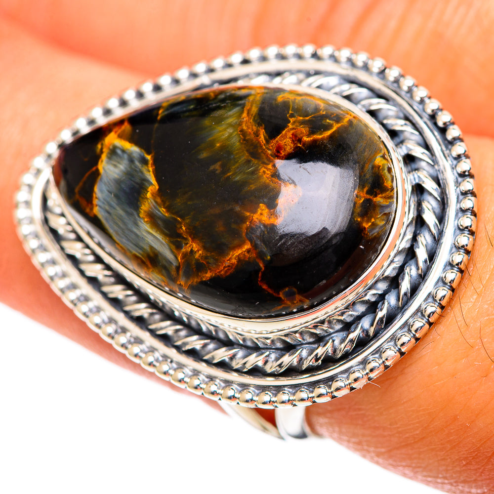 Pietersite Rings handcrafted by Ana Silver Co - RING107347
