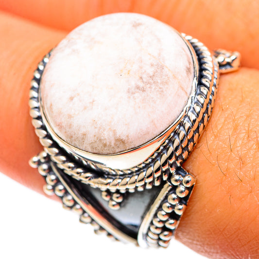 Scolecite Rings handcrafted by Ana Silver Co - RING107352