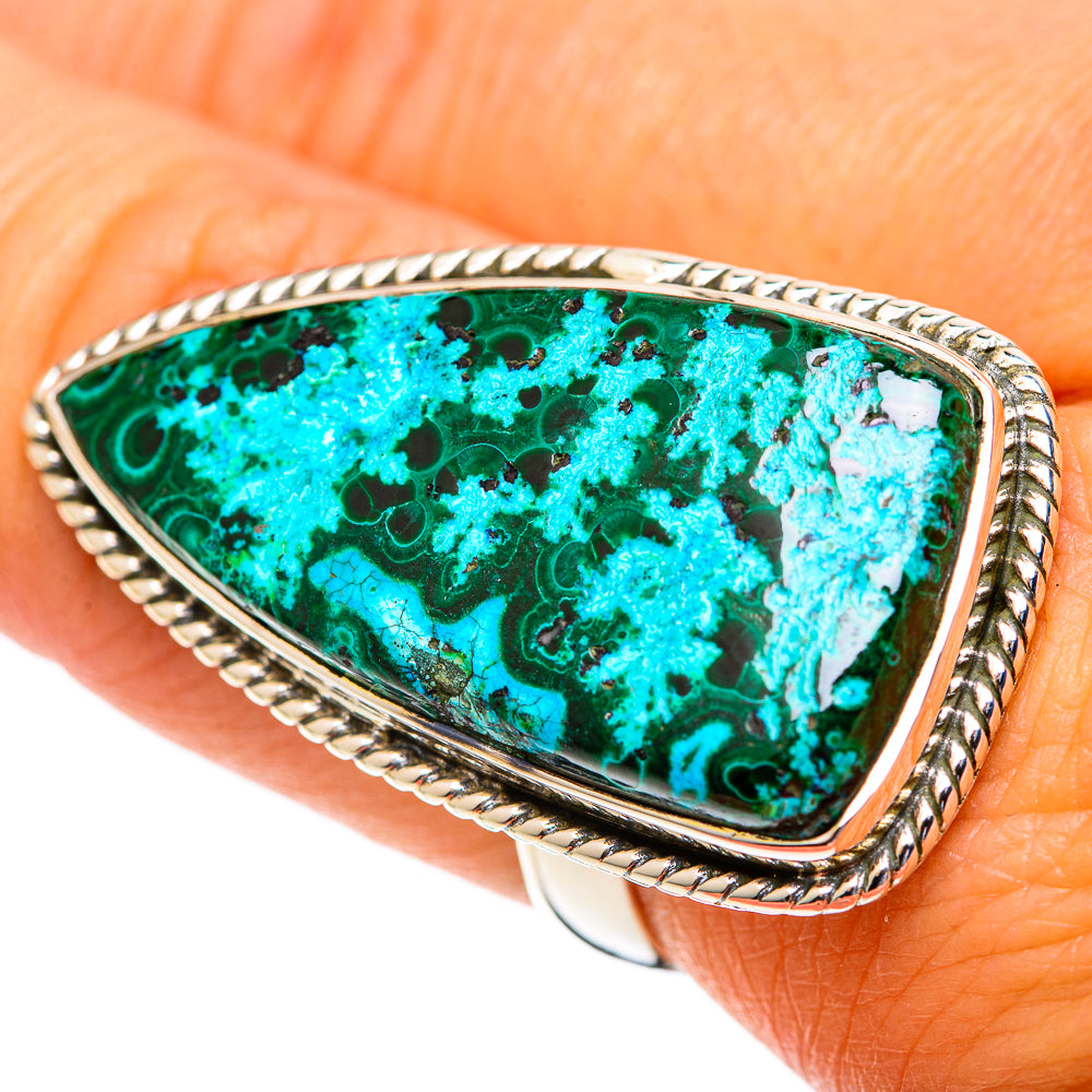 Chrysocolla Rings handcrafted by Ana Silver Co - RING107355