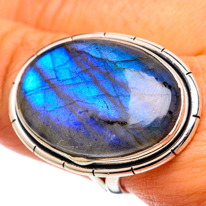 Labradorite Rings handcrafted by Ana Silver Co - RING107359